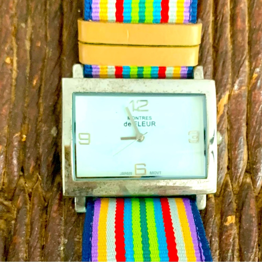 Vintage Montres de Fluer Colorful Watch